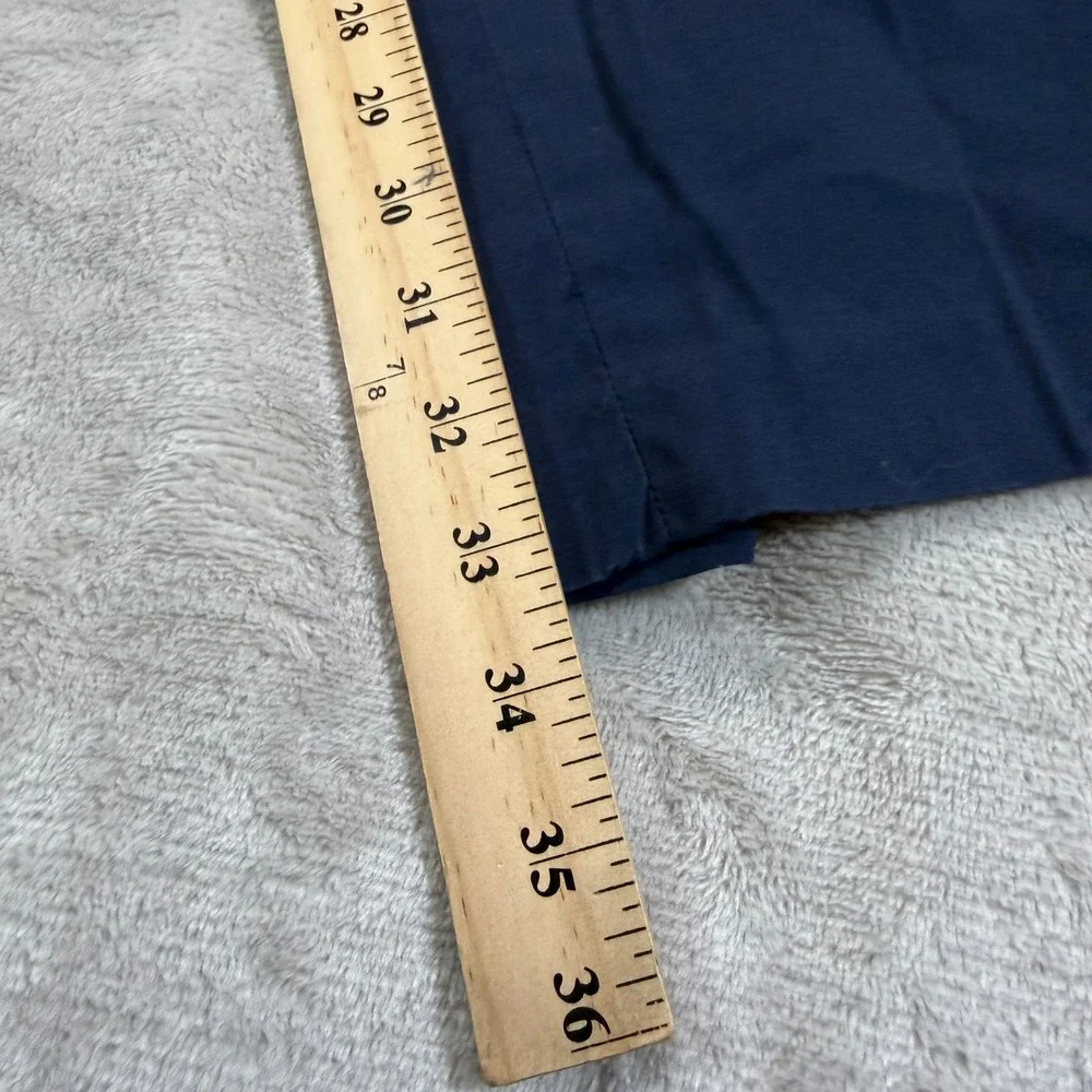 Polo Ralph Lauren Mens 32x34 Tall Slim Fit Chino Pants Navy Blue Stretch Casual